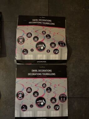 Queen Themed Party Plates - Pink Black Blue Set (2 packs)